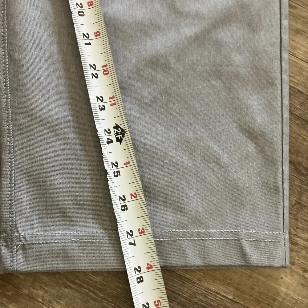 Public Rec Workday Pants Mens 42x28 Grey Straight 5-Pocket Nylon‎ Stretch Chino